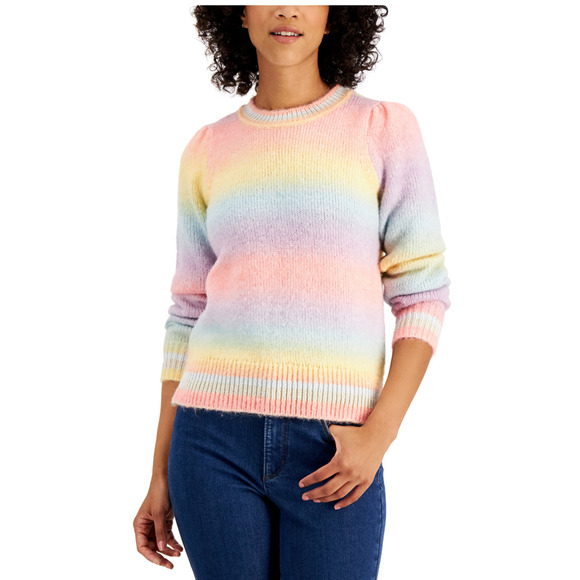 Charter Club Sugar Rush Rainbow Ombre Sweater -XS - Picture 1 of 8